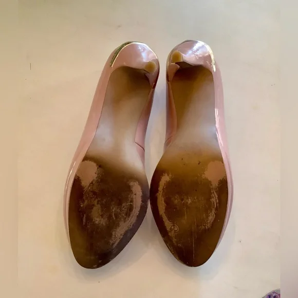 Tahari Patent Leather Blush Pink Wilma Heels Size 8 - Picture 8 of 9